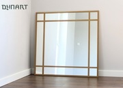 Lustro Loft Industrial ! Złote Szprosy! 80x80! Alu