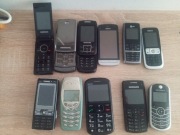 Zestaw telefonów komórkowych 11 szt. Nokia, Motorola, Samsung, LG
