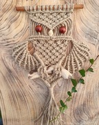 Sowa makrama ze sznurka jutowego makrama 