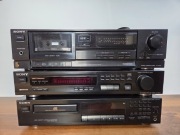 SONY Zestaw 3 Segmenty Magnetofon Kasetowy Odtwarzacz CD Tuner SPRAWNY