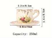 Luksusowy zestaw ceramiczny do kawy w stylu europejskim