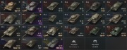 WOT World of Tanks konto 10 Tiery, 18 czołgów, srebro, gold.
