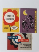 Etykiety zapałczane. ZPZ Czechowice. Lata 1970, 1971, 1972. Duże.