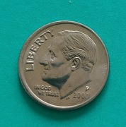 10 CENTÓW USA 2000 ONE DIME LIBERTY Roosevelt