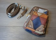 Stylowa Saszetka / Mini Torebka Patchwork z Paskiem!