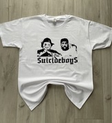 Biała koszulka t-shirt Suicideboys g59 custom M