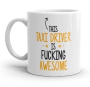 Smieszny prezent dla kierowcy taksowki kubek dla taksowkarza uber bolt taxi
