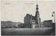 KROTOSZYN RYNEK Z RATUSZEM 1916 ROK
