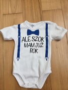 Body kr rękaw URODZINY Ale szok mam już rok r. 80