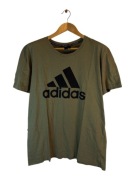 Koszulka Adidas zielona z dużym logiem L XL