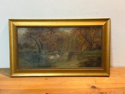 ANTYK Stary obraz olejny 1909 