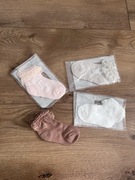 3-4 latka Bawełniane cienkie skarpetki z kokardką dla dziewczynki