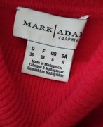 Sweter golf damski Mark & Adam Cashmere r. 36 czerwony 