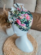Turban dla dziewczynki w kwiatki 