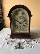 Zegar kwadransowy GUSTAV BECKER ok. 1925-33 mahoń Graham rarytas loft