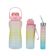 ZESTAW 3 BUTELEK NA WODĘ BIDONY 0.3L 1L 2L