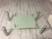 Stolik kawowy 140x80x50  szkło hartowane 1 cm