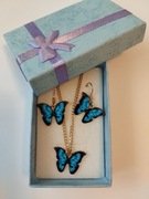 Zestaw biżuterii.posrebrzany