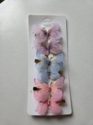 Spinki do włosów motylki 6 sztuk wiosna 