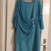 Carla Moreno sukienka koktajlowa szyfonowa midi rozmiar 42