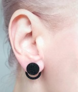 Kolczyki srebrne , minimalistyczne, nowoczesne–  koła | lekkie