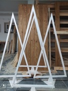 Choinka drewniana biała / ozdoba świąteczna 150 cm