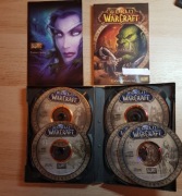 World of Warcraft  PC MAC CD-ROM oraz dwa pudełka puste, i trzecie z płytą