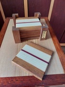 Podkładki pod szklanki Drewniane 6 sztuk