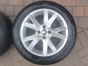 Alufelgi ALUTEC 17" 4x108 z oponami letnimi Continental 215/55/17r