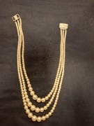 Sztuczne perły ecru Jablonex PRL