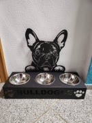 Stojak na 3 miski różne rasy dla psa kota  bufet