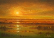 M&M Nad Biebrzą 70x50 cm obraz olejny