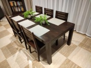 Stół i 8 krzeseł krzesła komplet kolonialny teak