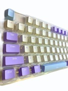 80 keycaps white, purple