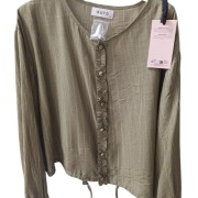 Przepiękna bluzka bawełna len