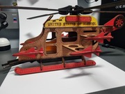 Drewniany helikopter na flaszkę 0,5/0,7l PREZENT, idealne na święta