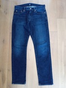 Spodnie jeansy męskie GAP DENIM granatowe 30x30 slim