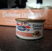 Karma dla kota Butchers Delicious dinners krewetka łosoś 12 x 85g