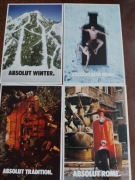 Zestaw 10 kolekcjonerskich pocztówek (Absolut, Bols)