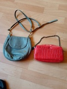 Torebka ze skóry plus torebka pcv plus  z tkaniny 