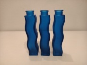 3 faliste wazony IKEA Skämt ze szkła matowego