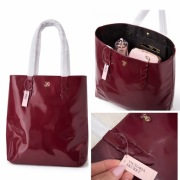 Victoria's Secret Ekskluzywna Torba TOTE Lakierowana Bordowa LAKIER NOWA
