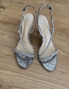 Szpilki ślubne Vince Camuto 38 skóra sandałki  