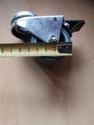 Koło podwójne z hamulcem fi 50mm wzmocnione. 