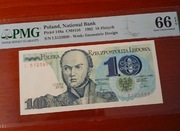 10 złotych Bem banknot z 1982r UNC PMG 66 polecam 
