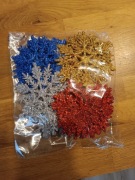 Ozdoby świąteczne gwiazdki 30 sztuk nowe zapakowane  cena 20 zł