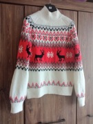 F&F Ciepły Mięciutki i Lekki jak Chmurka Sweter Damski Rozmiar 38/40