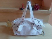 Torebka- real vintage, Y2K, kuferek w kolorowe, brokatowe paseczki, klamry