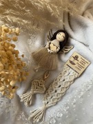 Zestaw prezentowy Zakładka Magnes Brelok Aniołek Mikołajki Święta Okazja