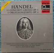 Händel Concerti Grossi Op6 Horst-Tanu Margraf, 6 Orgelkonzerte Op4 1968 6LP